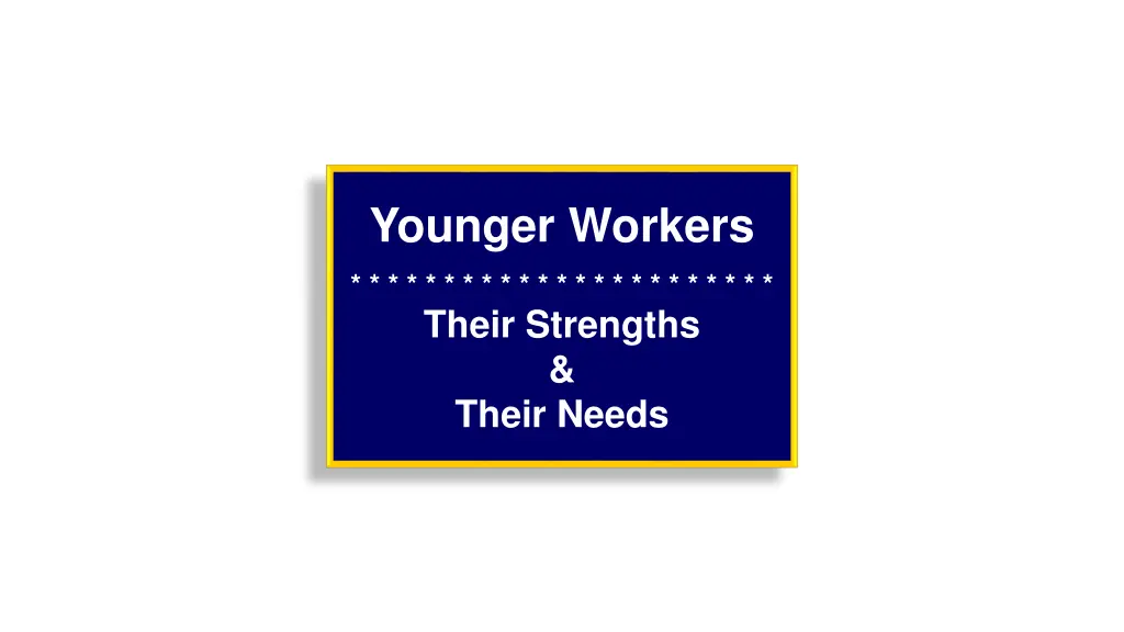 younger workers