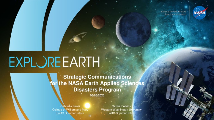 strategic communications for the nasa earth