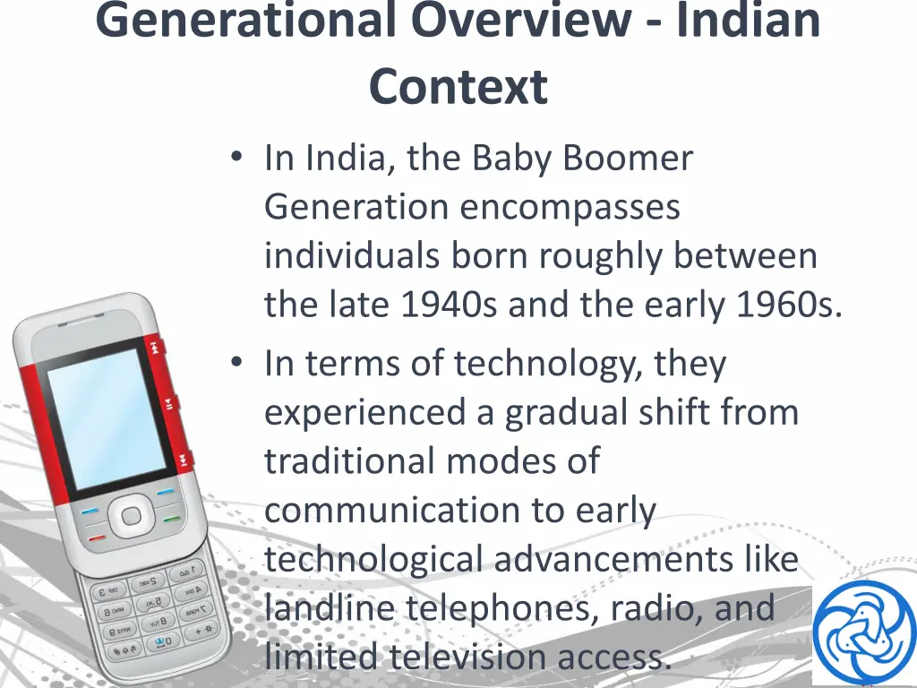 generational overview indian context in india