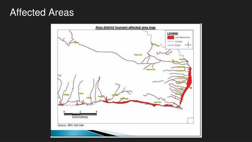 affected areas