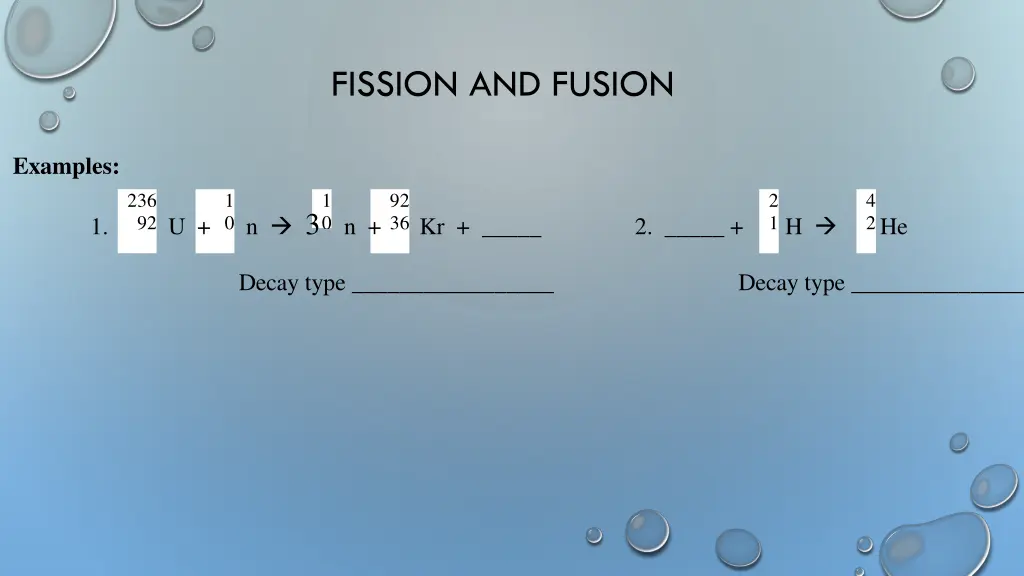 fission and fusion 1