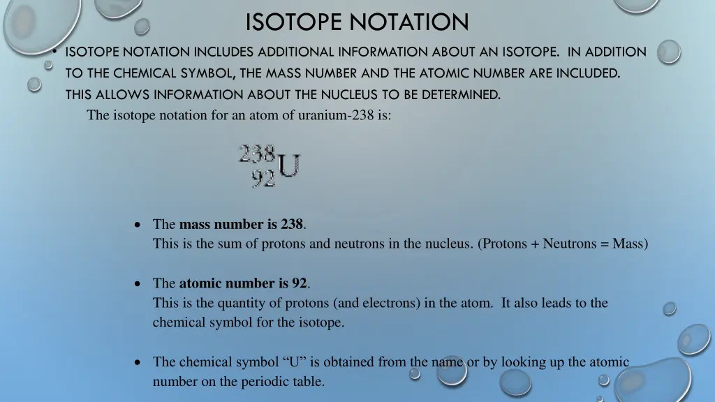 isotope notation