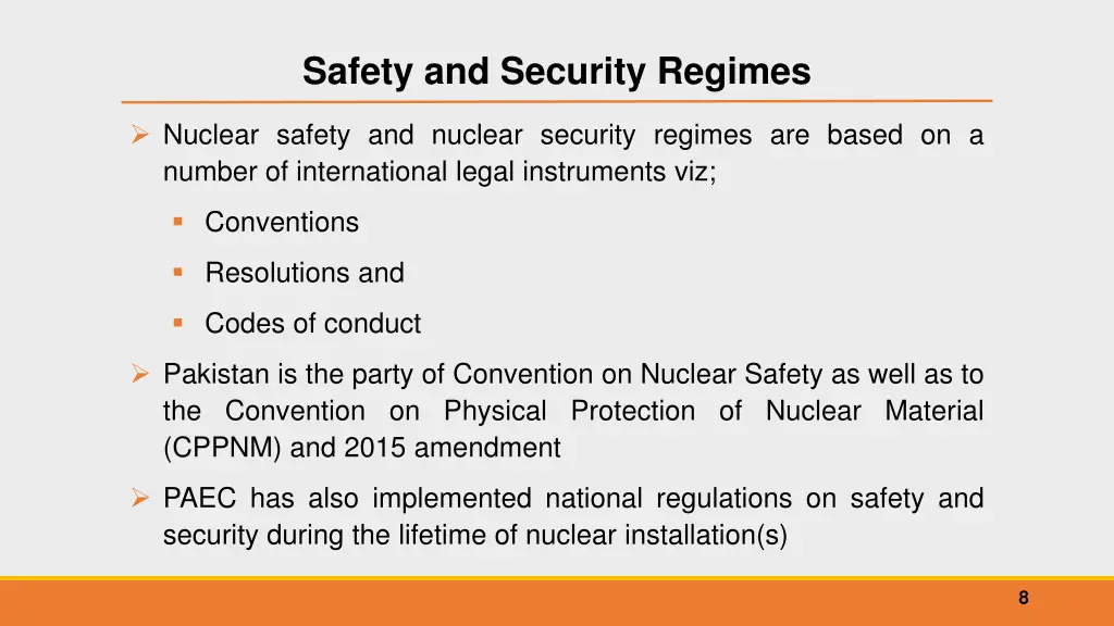 safety and security regimes