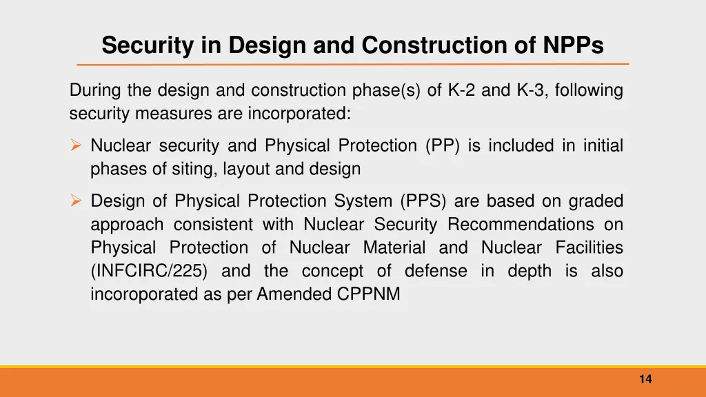 security in design and construction of npps