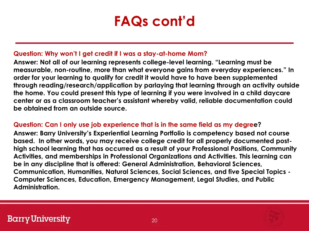 faqs cont d