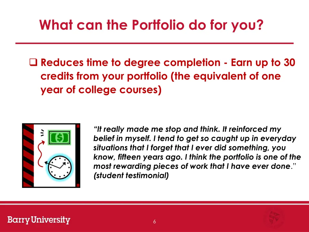 what can the portfolio do for you