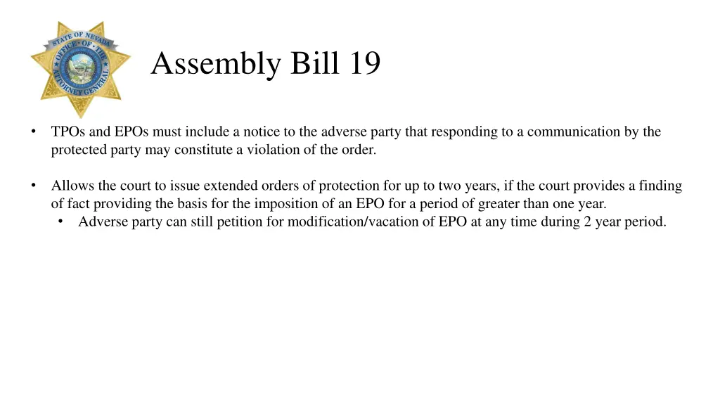 assembly bill 19 1