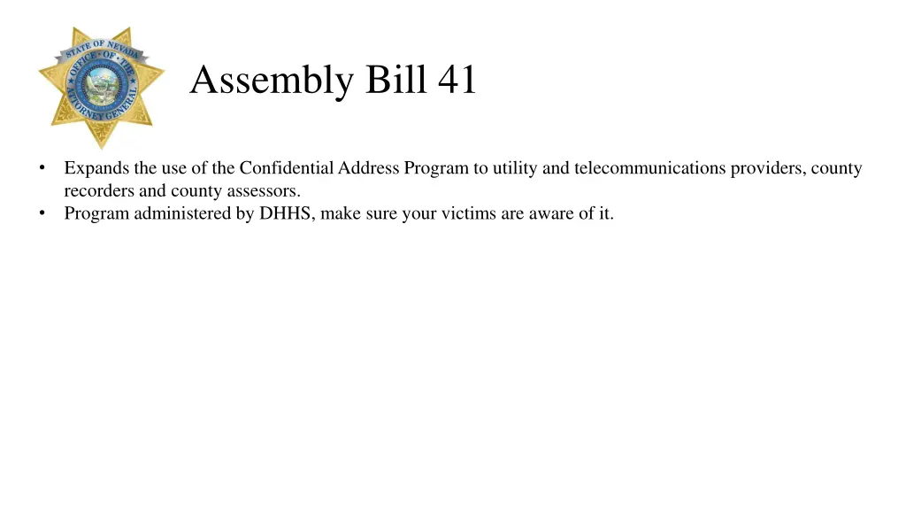 assembly bill 41