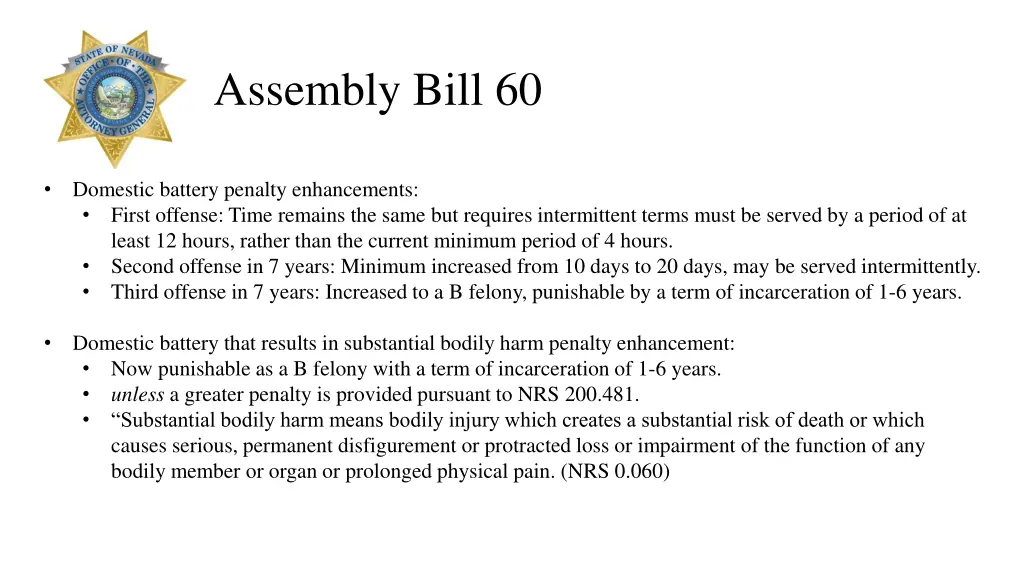 assembly bill 60 1