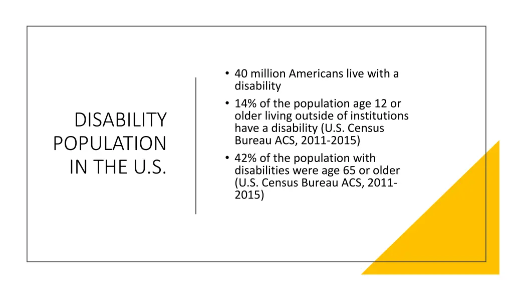 40 million americans live with a disability