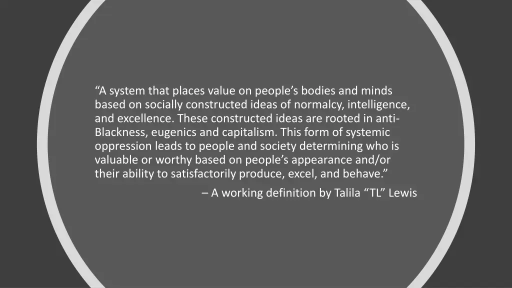 a system that places value on people s bodies