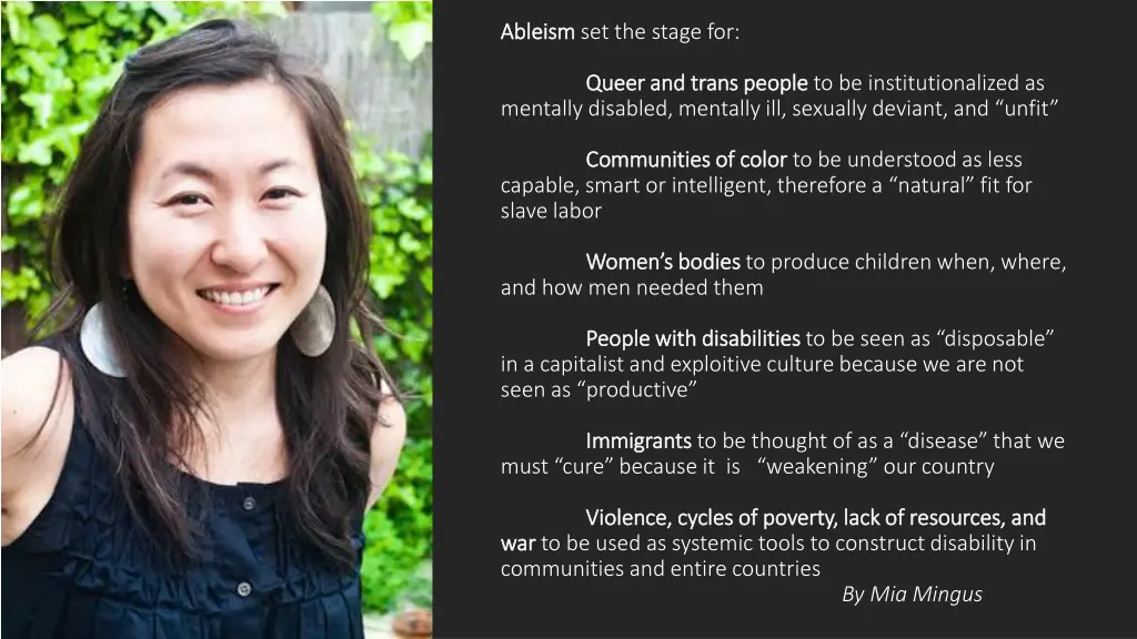 ableism ableism set the stage for