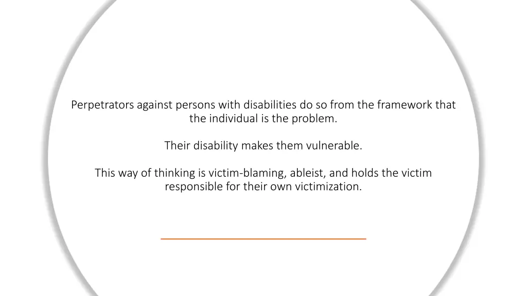 perpetrators against persons with disabilities