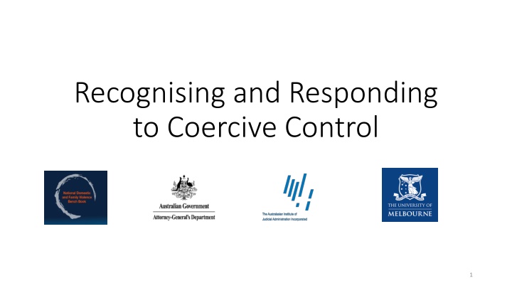 recognising and responding to coercive control