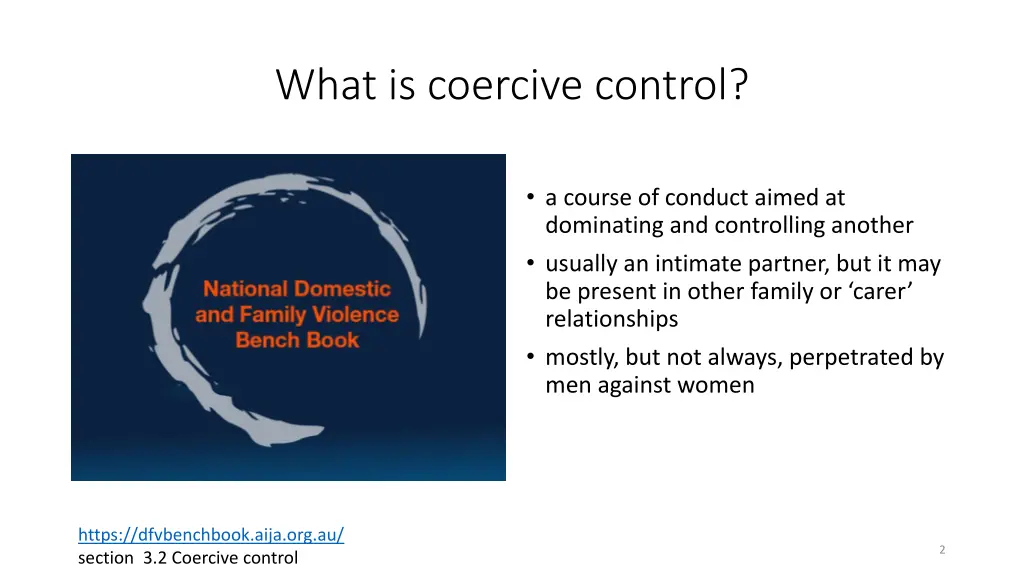 what is coercive control