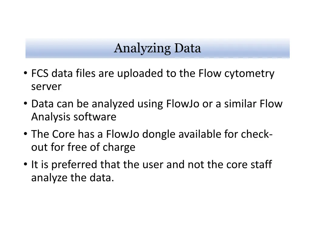 analyzing data