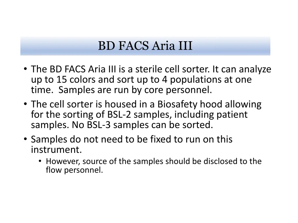 bd facs aria iii 1