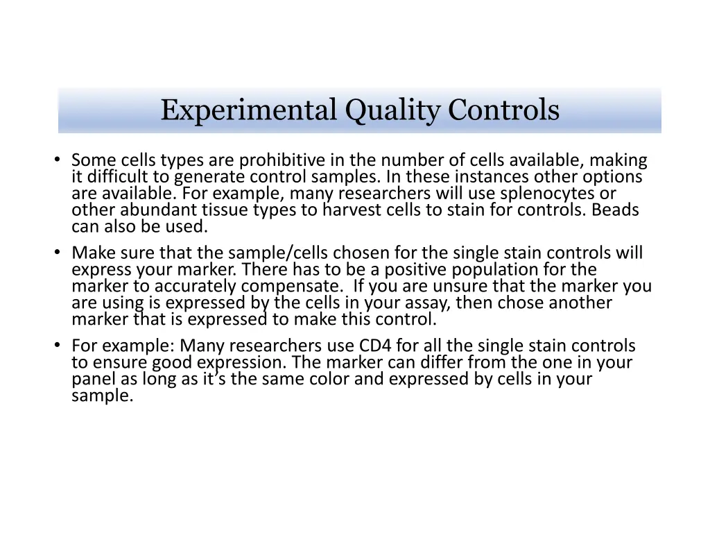 experimental quality controls 3