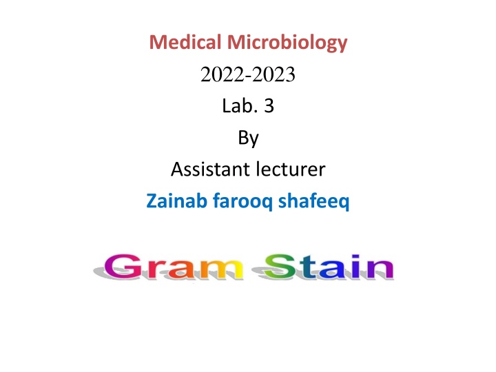 medical microbiology 2022 2023 lab 3 by assistant