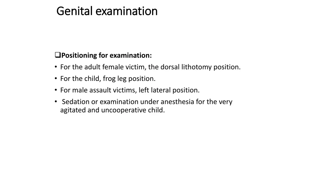 genital examination genital examination