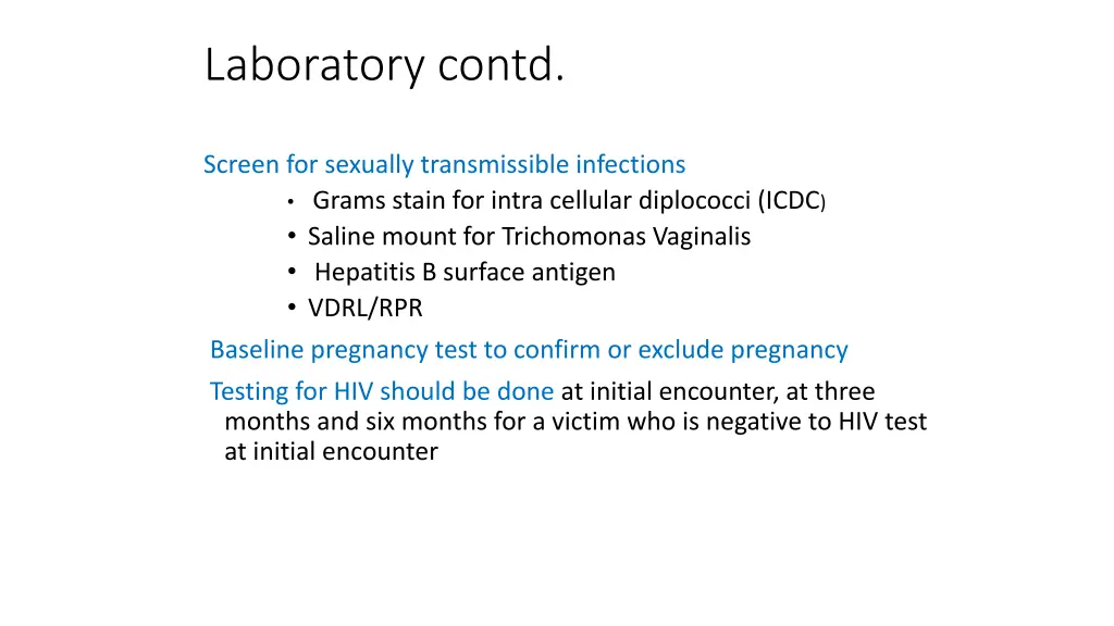 laboratory contd