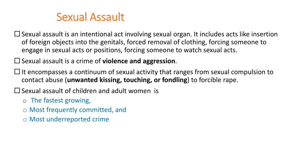 sexual assault sexual assault