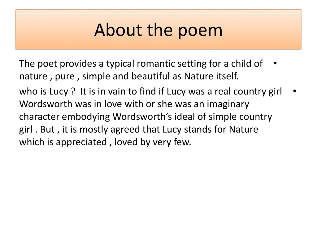 about the poem