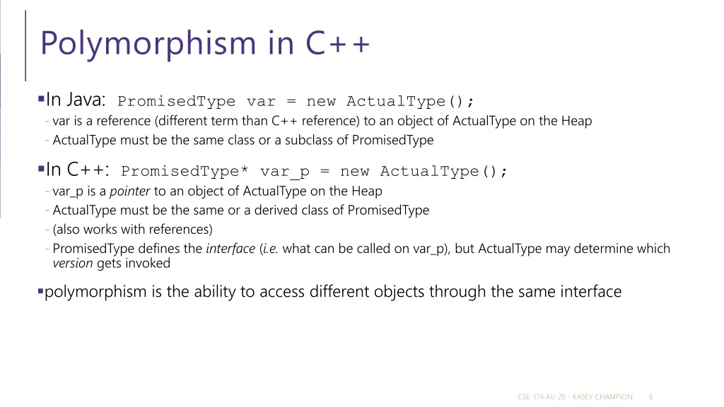 polymorphism in c