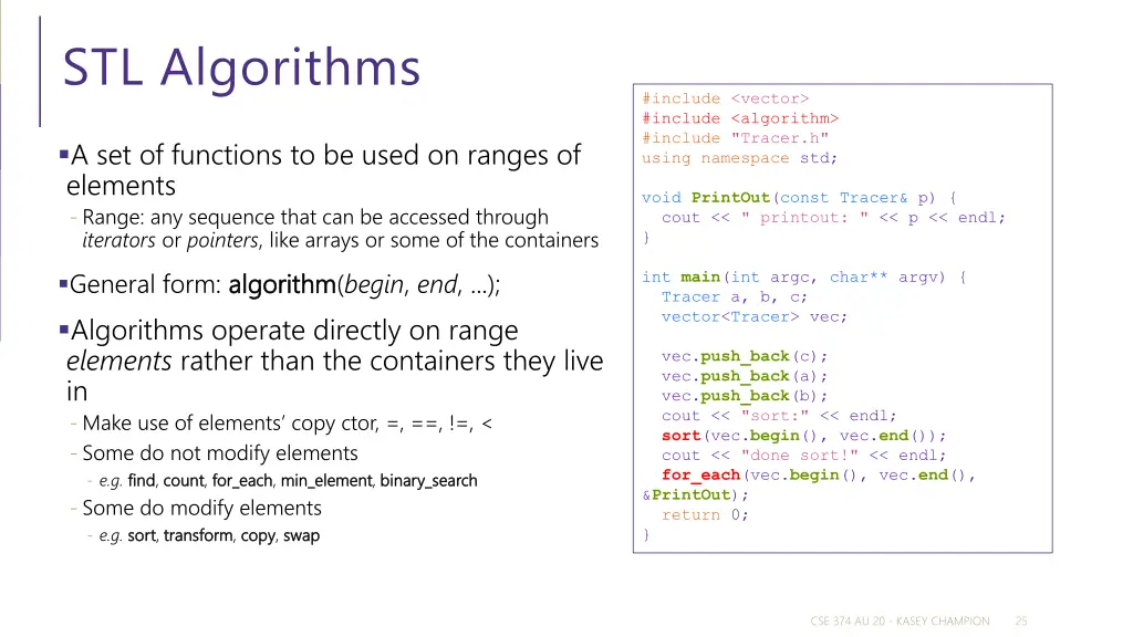 stl algorithms