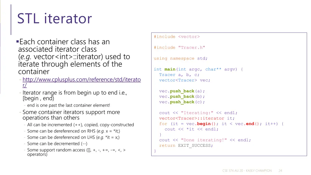 stl iterator