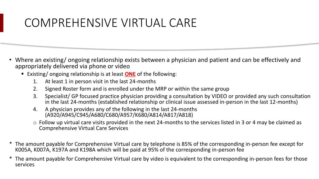 comprehensive virtual care