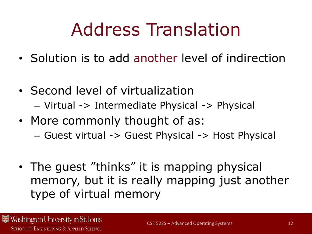 address translation 2