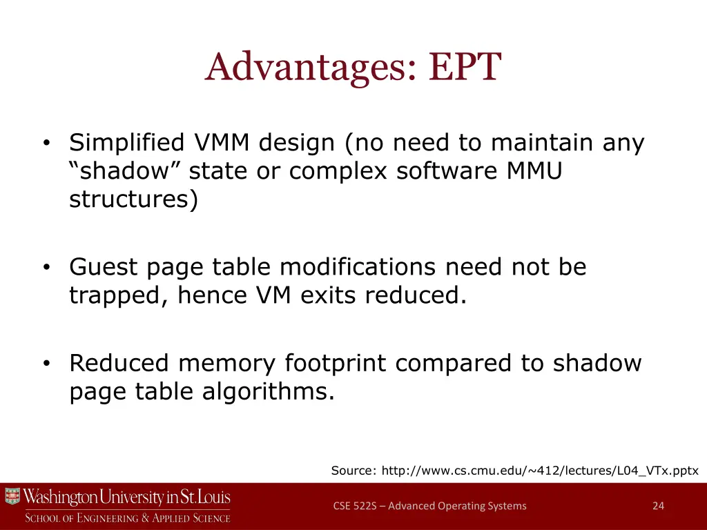 advantages ept