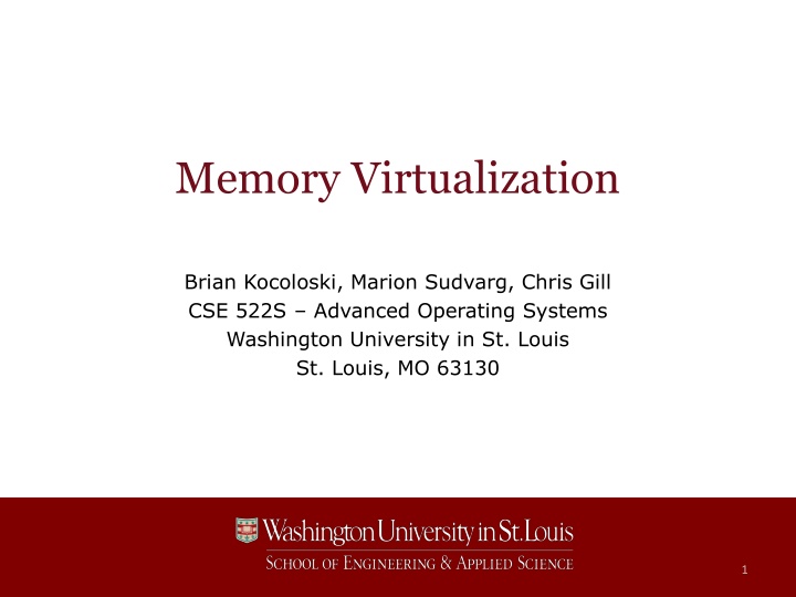 memory virtualization