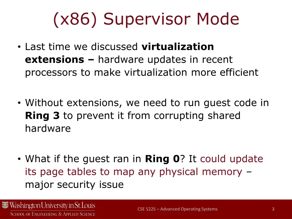 x86 supervisor mode