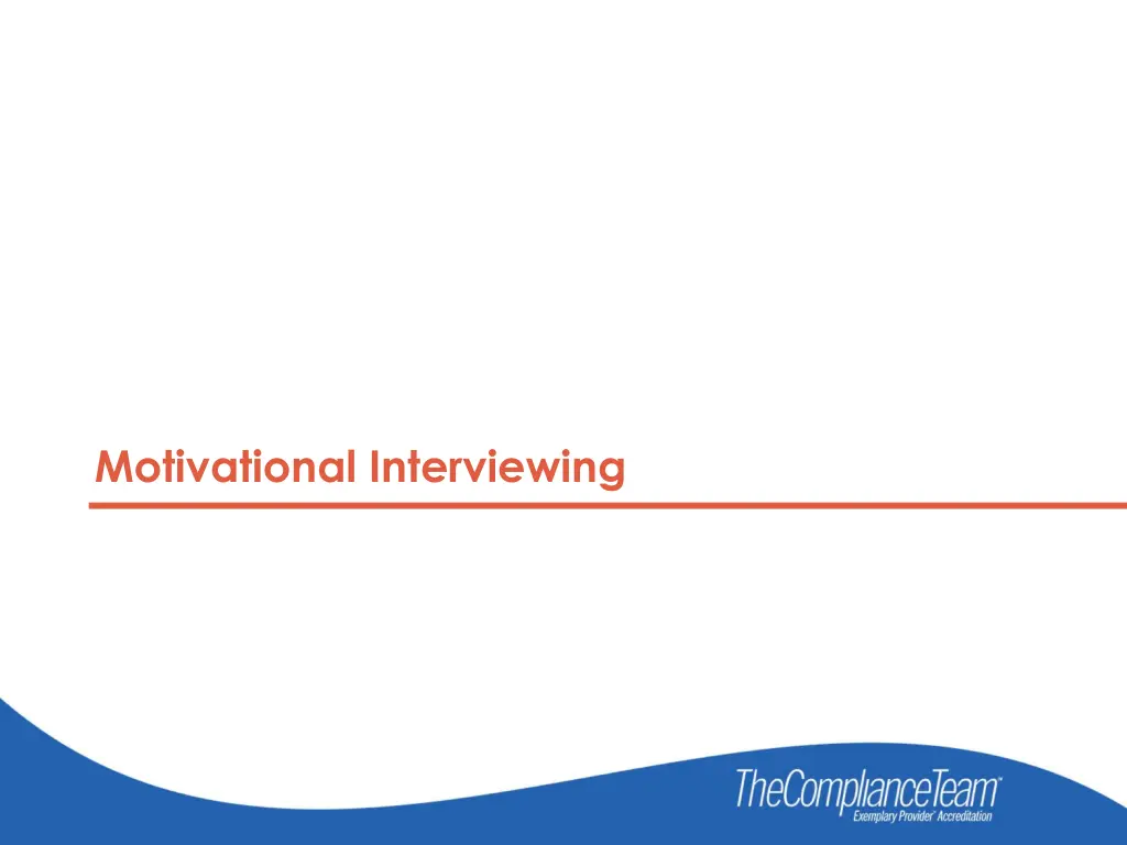 motivational interviewing