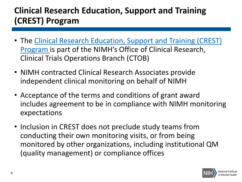 clinical research education support and training