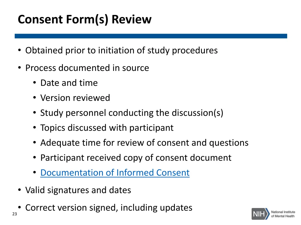 consent form s review