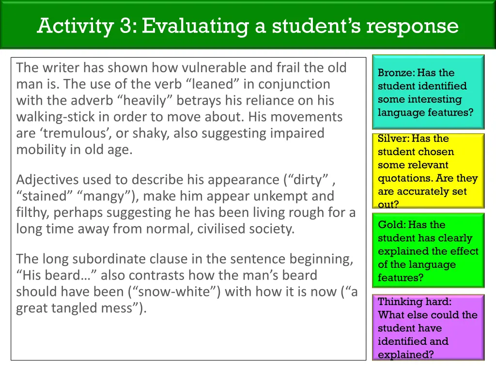 activity 3 evaluating a student s response