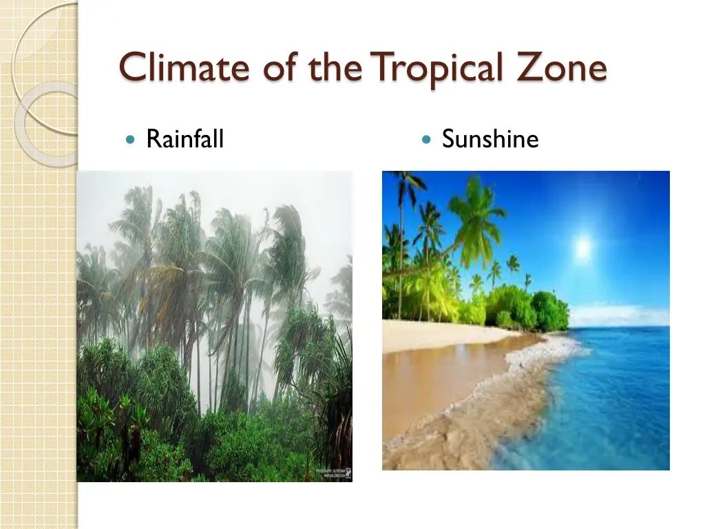 climate of the tropical zone