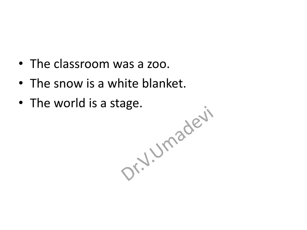 the classroom was a zoo the snow is a white