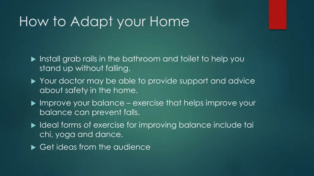 how to adapt your home 2