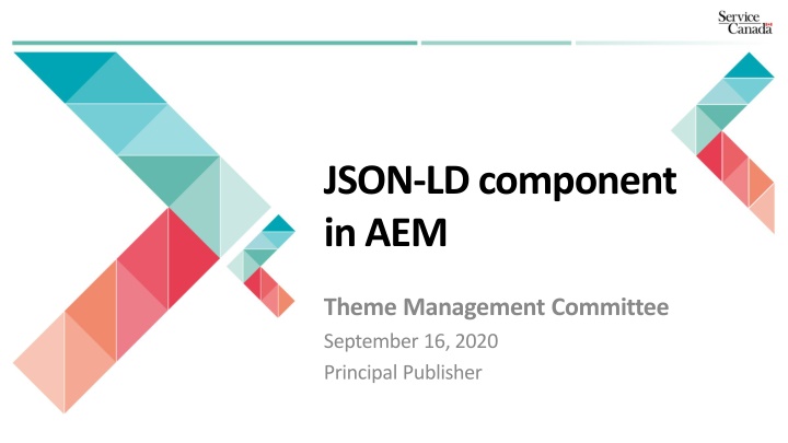 json ld component in aem