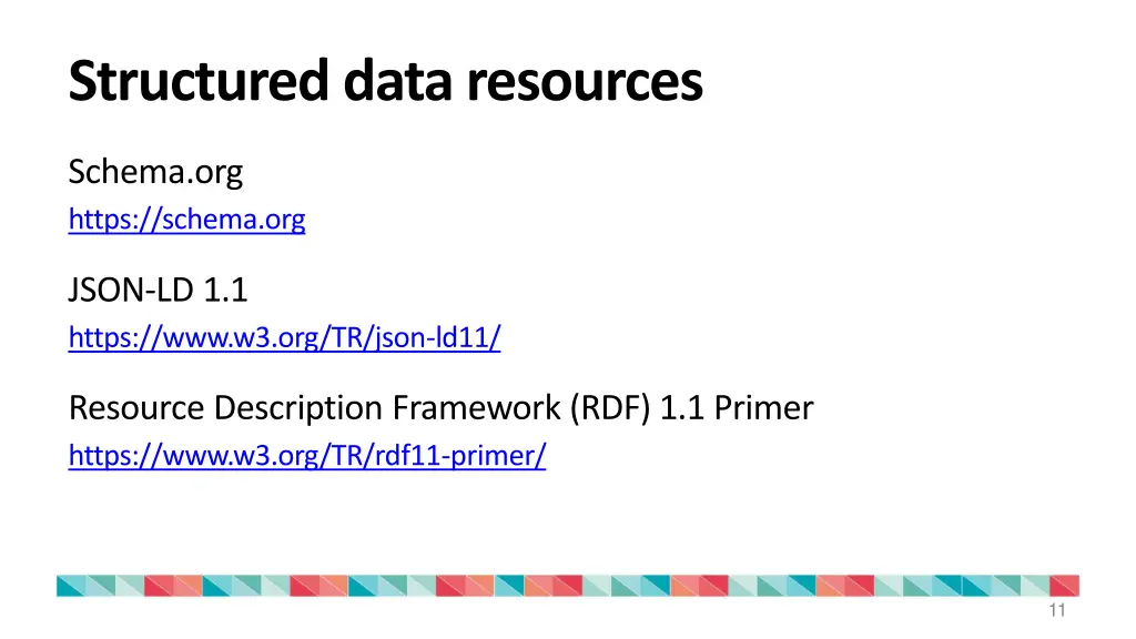 structured data resources