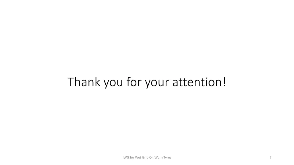 thank you for your attention