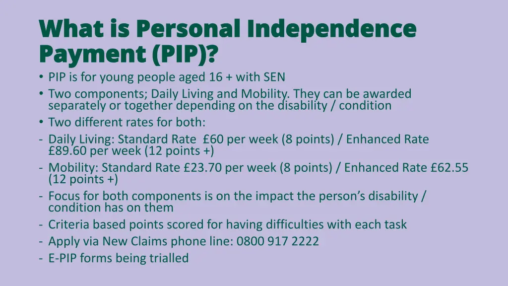 what is personal independence what is personal