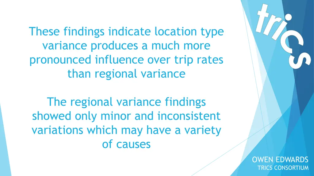 these findings indicate location type variance