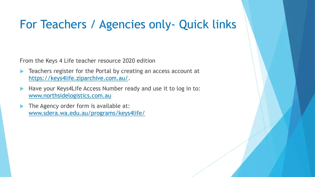 for teachers agencies only quick links