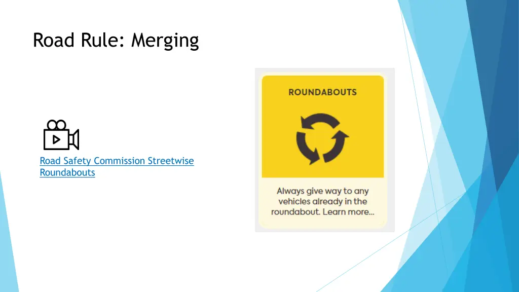 road rule merging