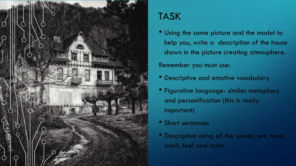 task using the same picture and the model to help